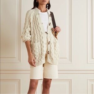 DÔEN Doen Brighton baby Alpaca Sweater Cardigan Size XL chunky oversized